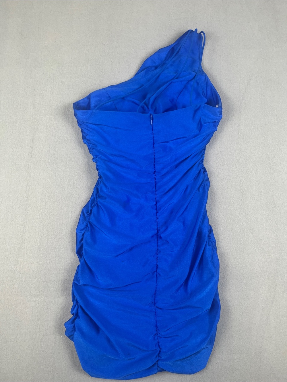 Sherri Hill Cobalt Blue One Shoulder party dress (Flawed)
Size: 2 - Picture 4 of 10
